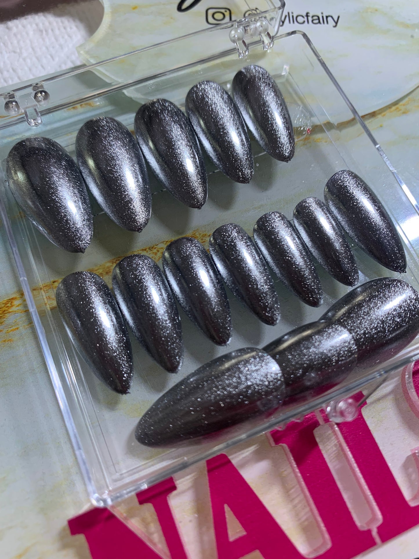 Long Almond Pressons (Chrome)